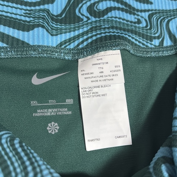 COPY Women’s NWT Nike xxl swim bottoms blue/green - Picture 4 of 5